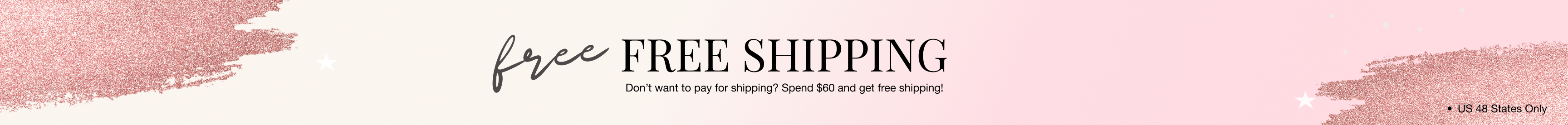Free Shipping orders over $60